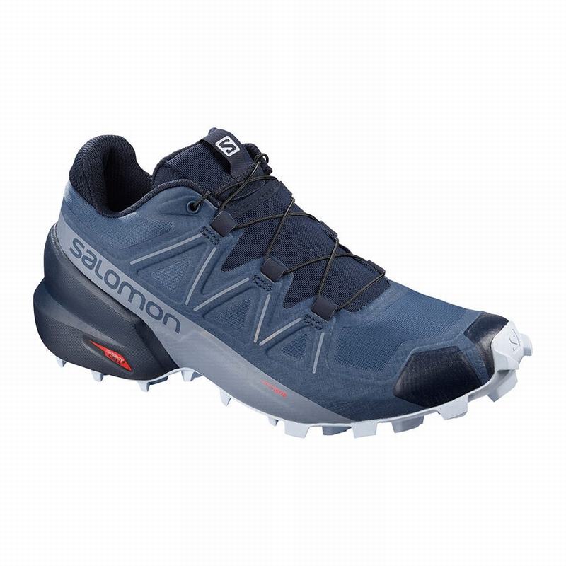 Salomon SPEEDCROSS 5 WIDE W Zapatillas Trail Running Mujer - Azul Marino - Colombia (54960-BJNA)